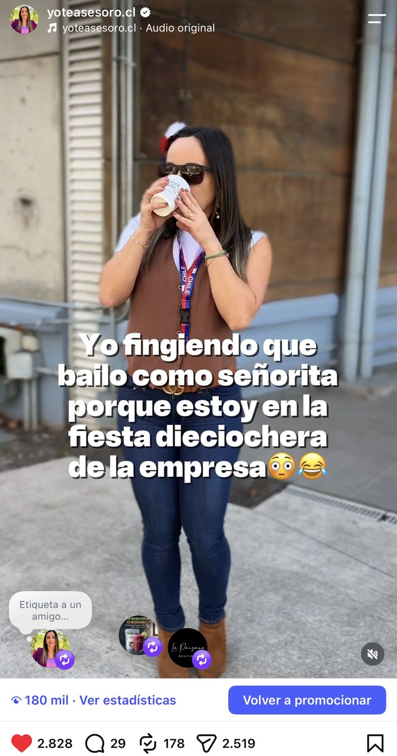 Reel de cliente con 180 mil vistas